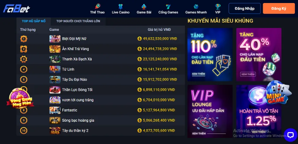 Ưu đãi hàng ngày neww88 casino